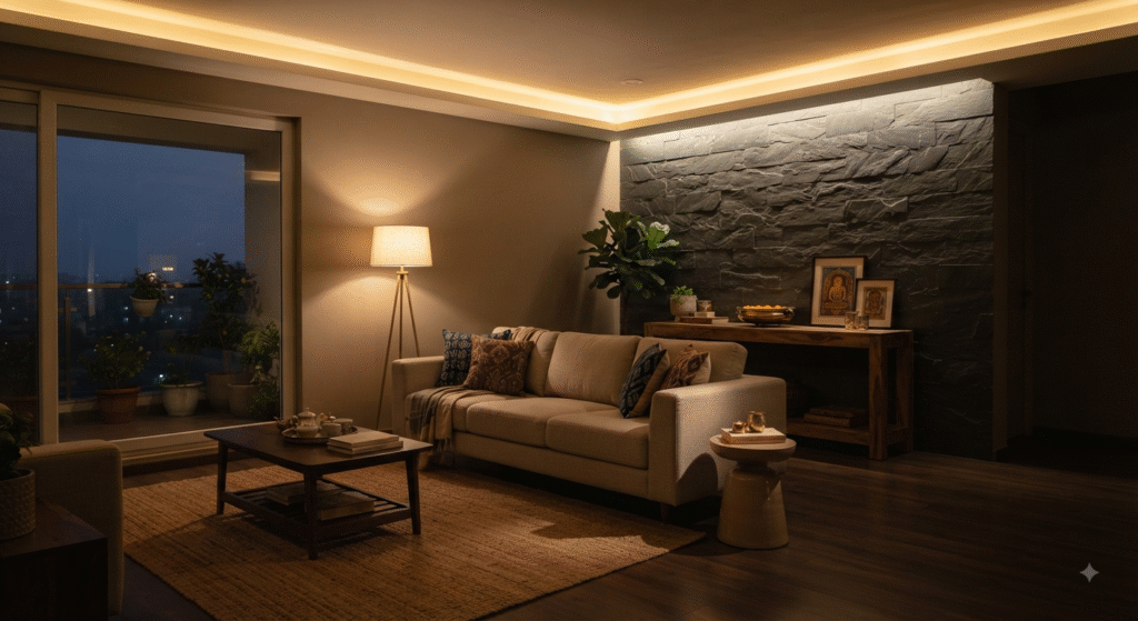 How to layer Ambient, task and accent lighting.