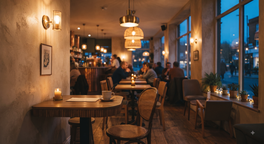 semi casual fine dine interiors