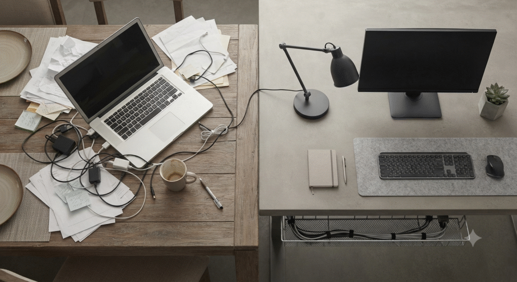 Desk transformation Desk transformation