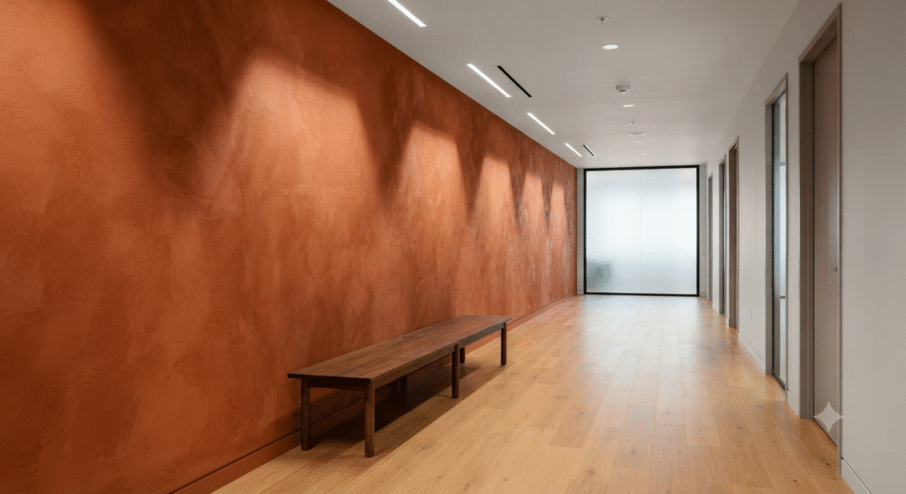 Bold Accented office walls